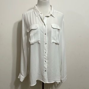 H&M White Blouse Size 12